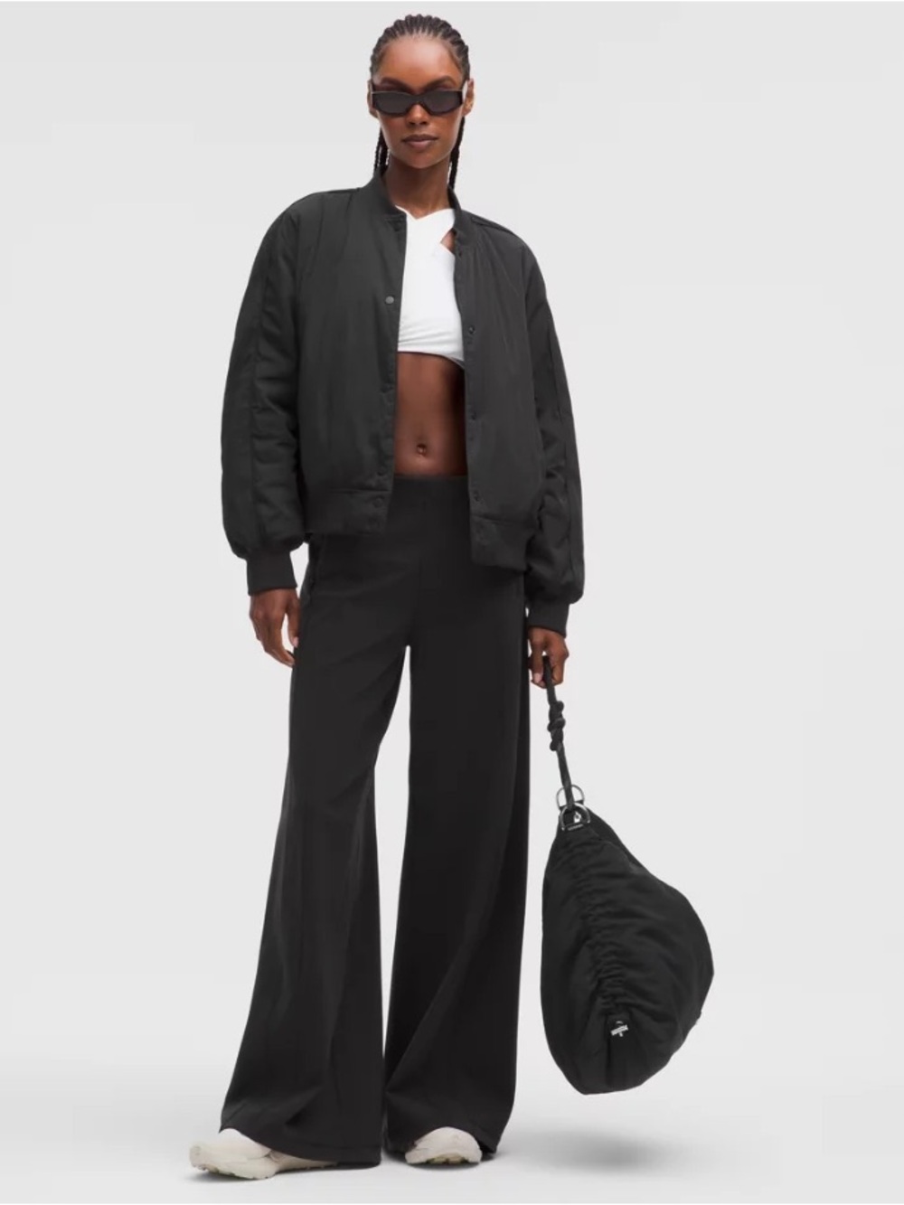 🆕 Lululemon Women's Collegiate Bomber Black Jacket